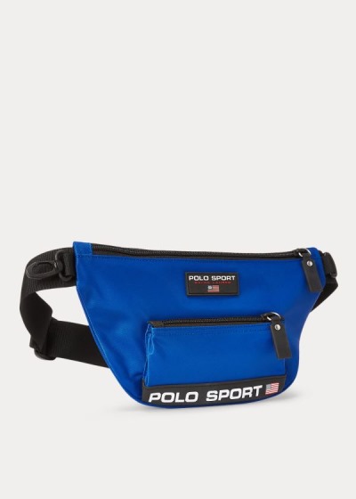 Bolsa Cinturon Polo Ralph Lauren Hombre Azul Rey Azules - Polo Sport Nylon - NFTDX7541